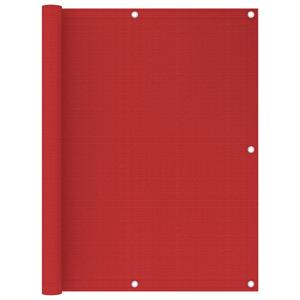 VidaXL Balkonscherm 120x500 cm HDPE rood