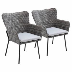 Oviala Set Van 2 Ronde Tuinstoelen Van Rotan