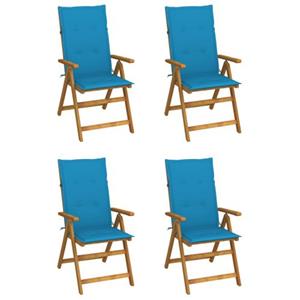 VIDAXL Houten Tuinstoelen - Set Van 4 - Massief Acaciahout