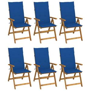 VIDAXL Tuinstoel Set - Hout - Inklapbaar - 57x69x111 Cm - 5 Leunposities