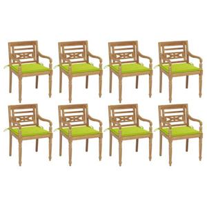 VIDAXL Batavia Houten Stoelen - 55x51.5x84 Cm - Duurzaam Teakhout