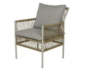 Decoris Tivoli stoel wicker L69.50-W60-H84.50cm naturel - 