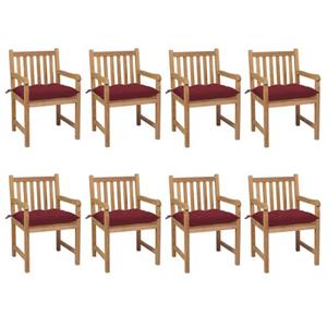 VIDAXL Stoelenset - Teak - Tuinmeubelen - 58x60x90 Cm - Rustiek En Praktisch