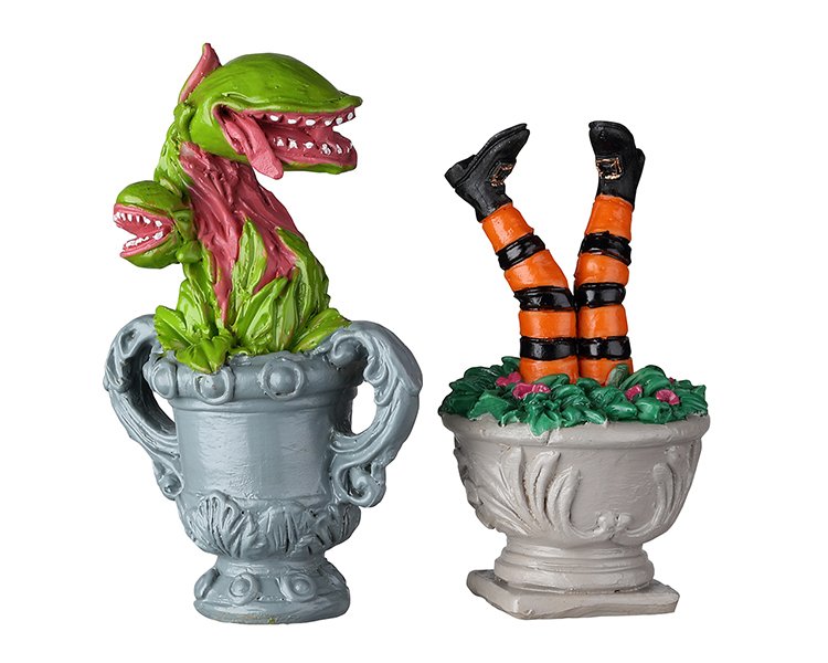 LEMAX Jouw Spooky Planter Urns Set Of 2 Kerst koopt je goedkoop bij Warentuin. - 