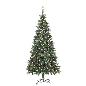 VIDAXL Künstlicher Weihnachtsbaum Mit Leds & Kugeln 210 Cm