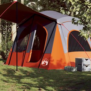 VidaXL Tent 5-persoons waterdicht grijs