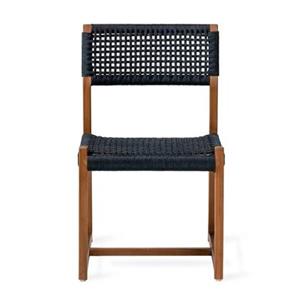 Jesper Home Kuwana Indigo Weave Outdoor Eetkamerstoel - Amber Wood