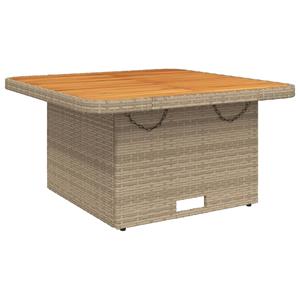 vidaXL 5-delige Tuinset met kussens poly rattan beige