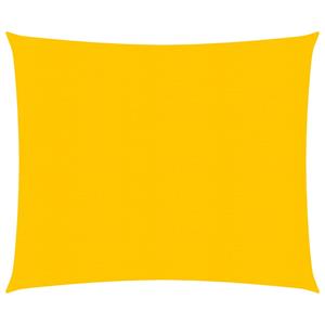 VidaXL Zonnezeil 160 g/m² rechthoekig 2x2,5 m HDPE geel