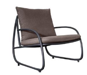 Yoi Youkou lounge chair alu black/heather beige - 