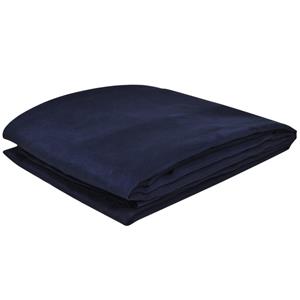 vidaXL Bankhoes microsuede marineblauw 210 x 280 cm