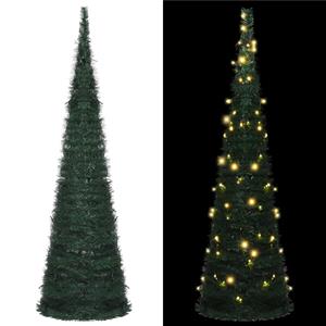 VidaXL Kunstkerstboom met verlichting pop-up 150 cm groen