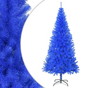 VidaXL Kunstkerstboom met standaard 240 cm PVC blauw