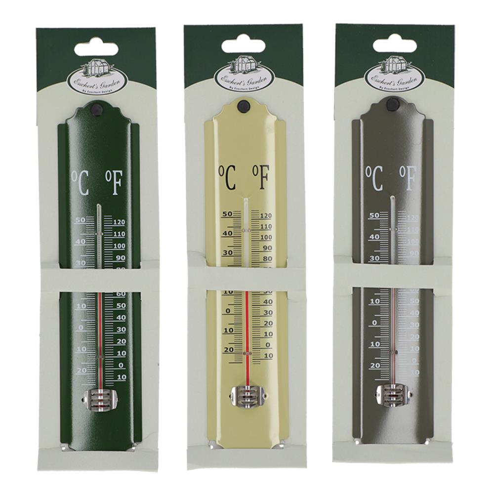 Esschert Design Metalen Thermometer 6,7x1,2x29,6