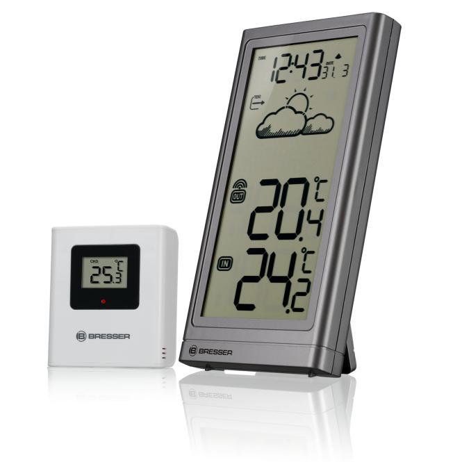 BRESSER Meteo Temp Wetterstation Farbe: anthracite