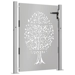 vidaXL Poort 105x130 cm boomontwerp cortenstaal