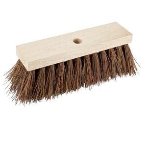 Brumag Bezem kop - Piassava - extra sterk - FSC hout - bruin - 30 cm -