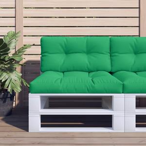 VidaXL Palletkussen 70x40x12 cm stof groen