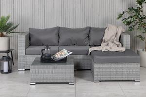 Nohr Loungeset Marshon Met loungebank en tafel - Grijs