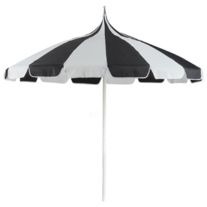 BELIANI Parasol zwart/wit ⌀ 245 cm MINOA