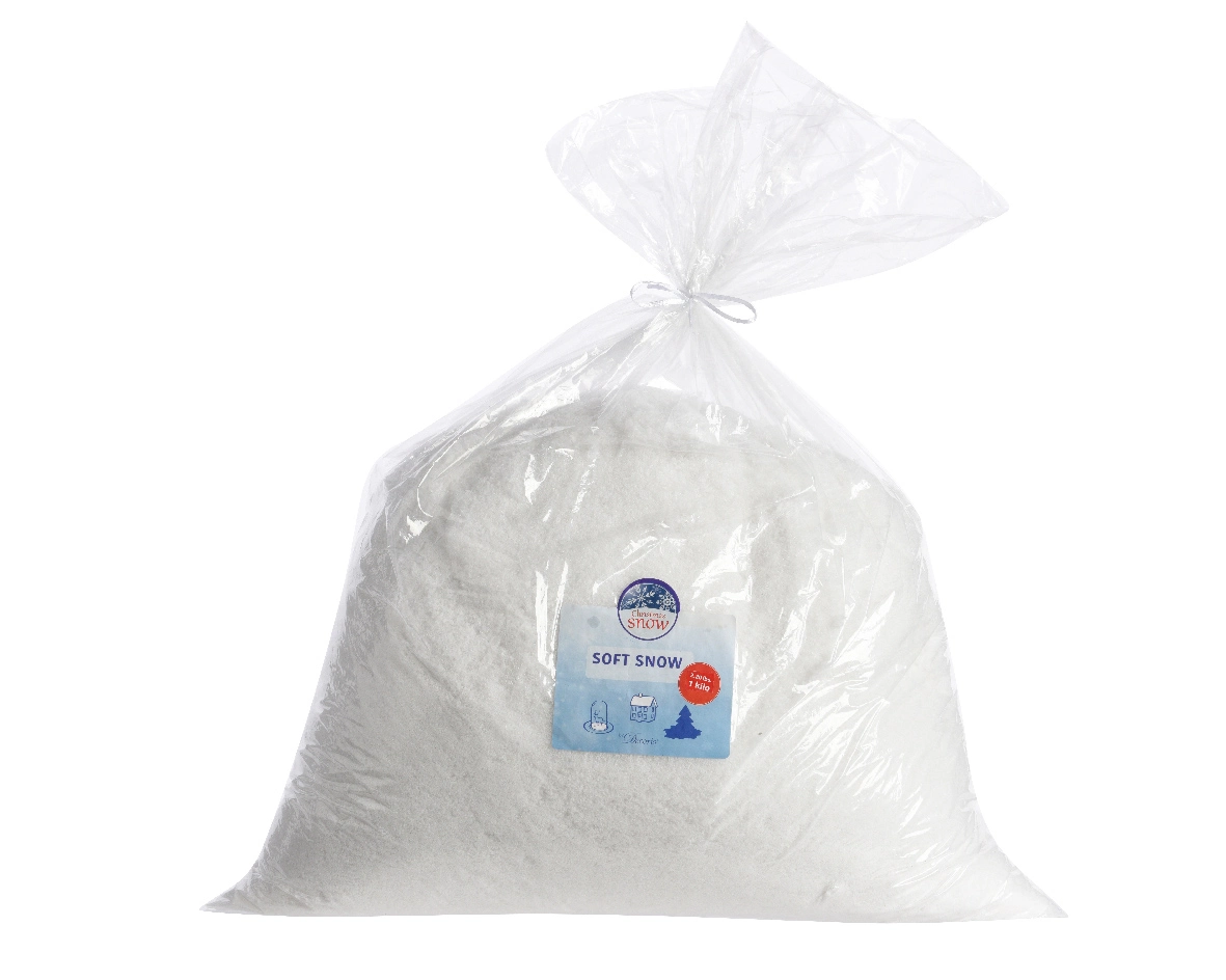 Kaemingk Sneeuw polyester zacht 1kg wit