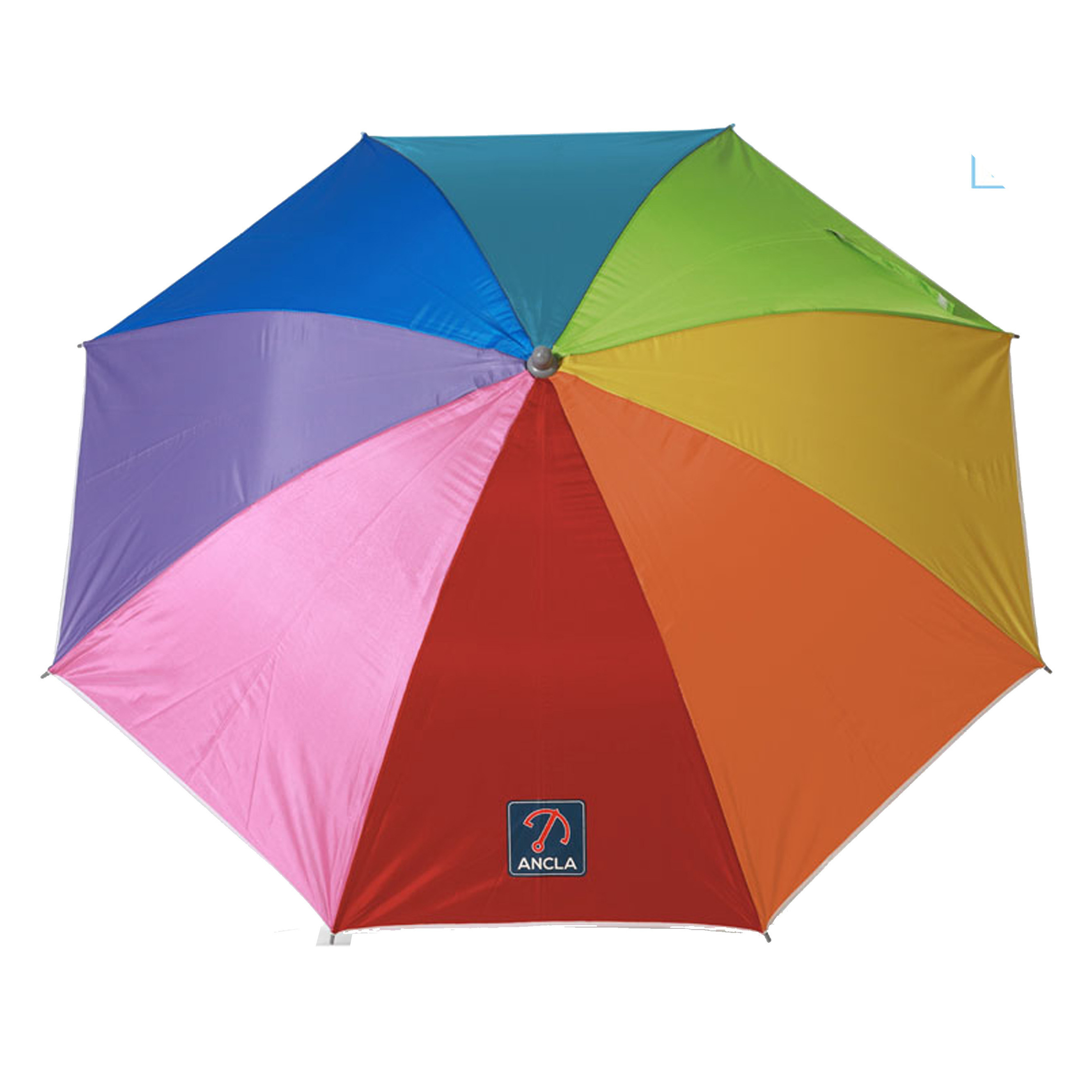 Atosa Design parasol - Multi kleuren - D180 x H200 cm - zomer/strand - 8 vlakken -