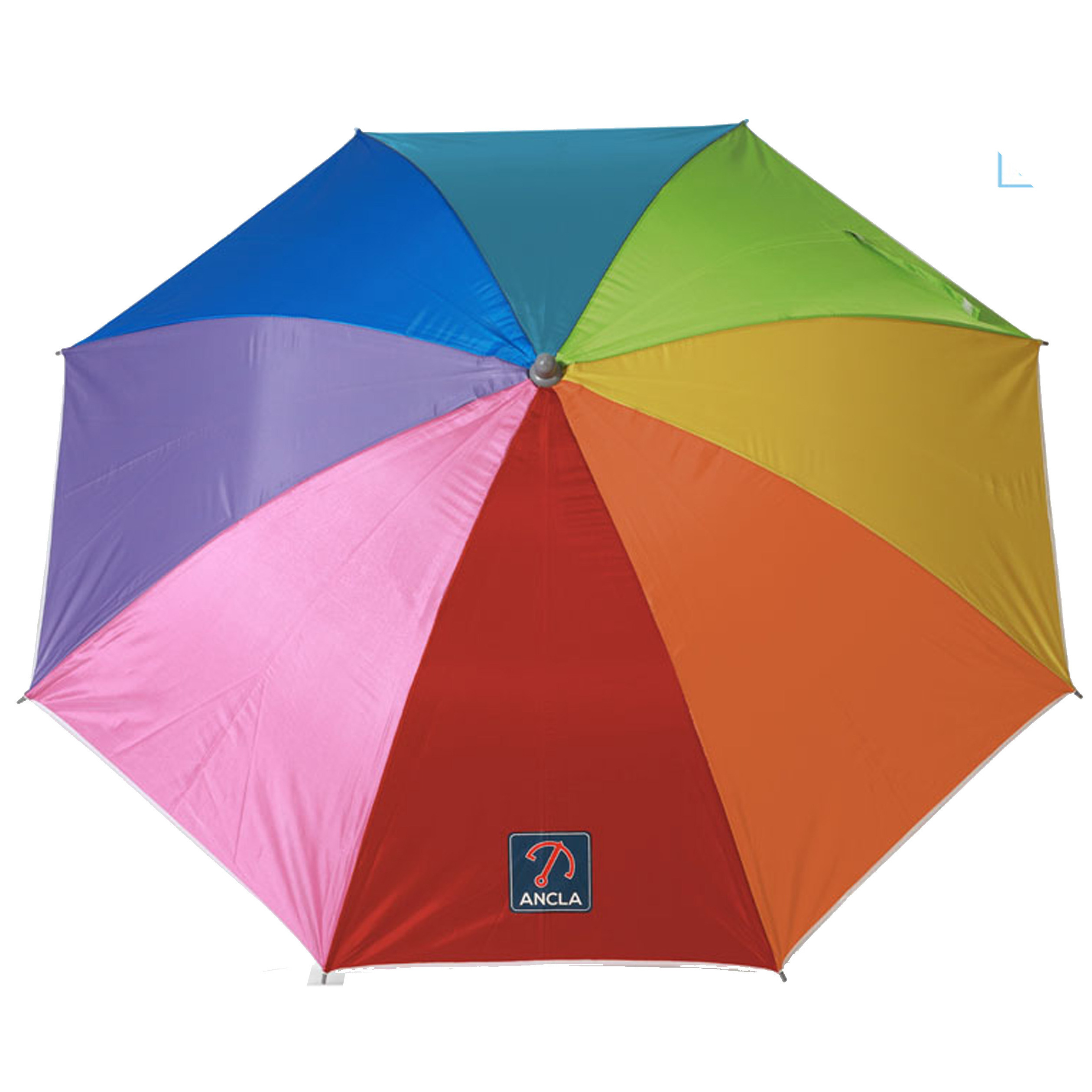 Atosa Design parasol - Multi kleuren - D220 x H200 cm - zomer/strand - 8 vlakken -