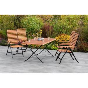 MERXX Tuin-eethoek Kasteeltuin 4 klapstoelen met tafel (5-delig)