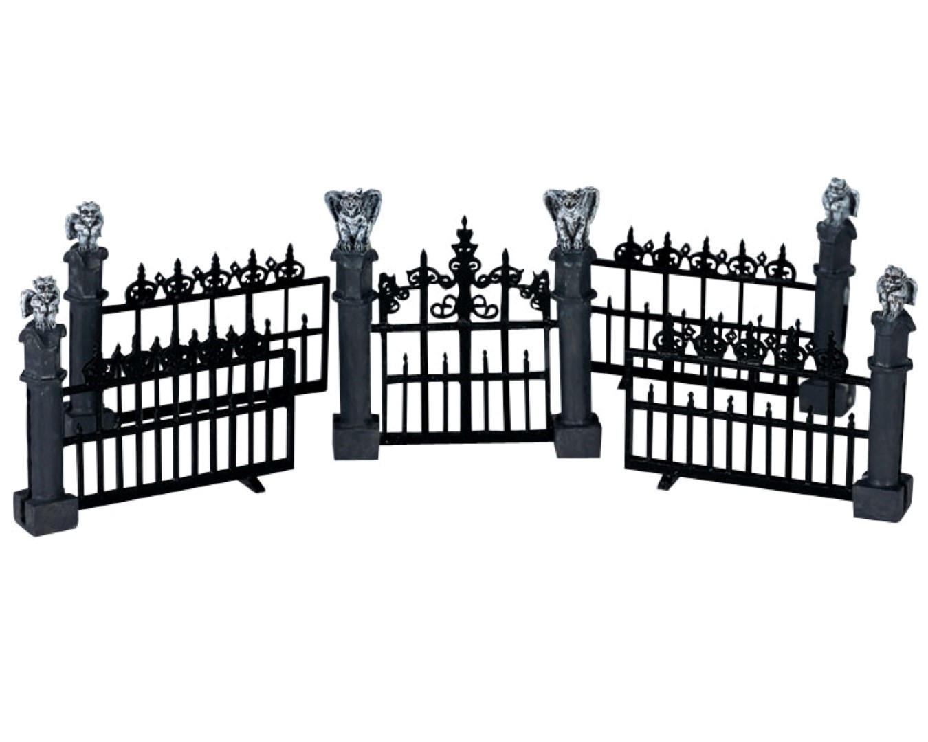 LEMAX Gargoyle fence set of 5 - 