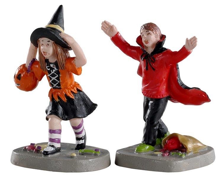 LEMAX Terrified trick-or-treaters, set of 2 - 