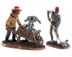 LEMAX Ghoulish gardeners set of 2 - 