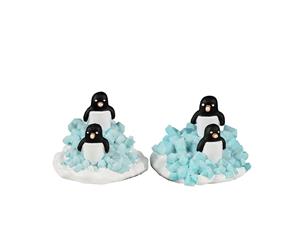 LEMAX Candy Penguin Colony Set Of 2 - 