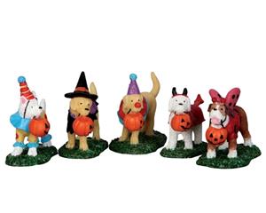 LEMAX Trick or treating dogs set of - 