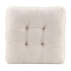 Leen Bakker Matraskussen Cara teddy - off-white - 45x45x8 cm