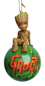 Kurt S. Adler Ornament plastic 3d groot bauble - 