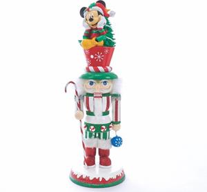 Kurt S. Adler Holly Wood Mickey Nutcracker 14 inch - 