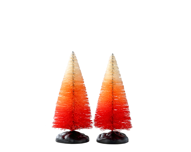 LEMAX Autumn Sunrise Tree Small Set Of 2 - 