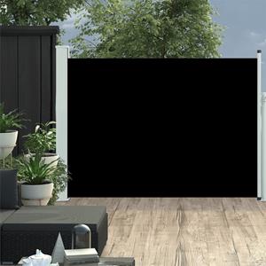 VidaXL Tuinscherm uittrekbaar 120x500 cm zwart