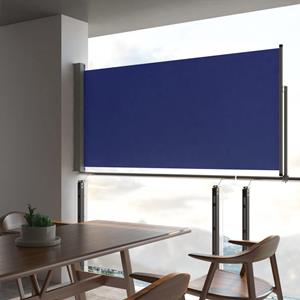 VidaXL Tuinscherm uittrekbaar 120x300 cm blauw