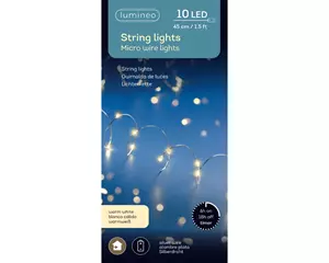 Lumineo Micro kerstverlichting op batterijen 40Led 45cm