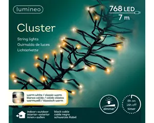 Lumineo Clusterverlichting 7m 768led Warm wit/ Klassisk warm