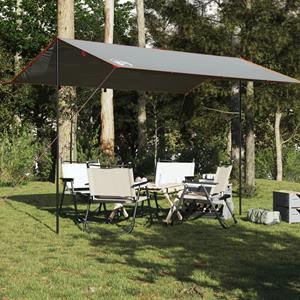 VidaXL Kampeerluifel waterdicht 400x294 cm grijs en oranje