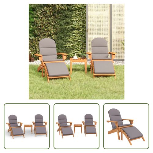 VIDAXL Tuinstoel Adirondack - Massief Acaciahout - 75 X 84 X 90 Cm