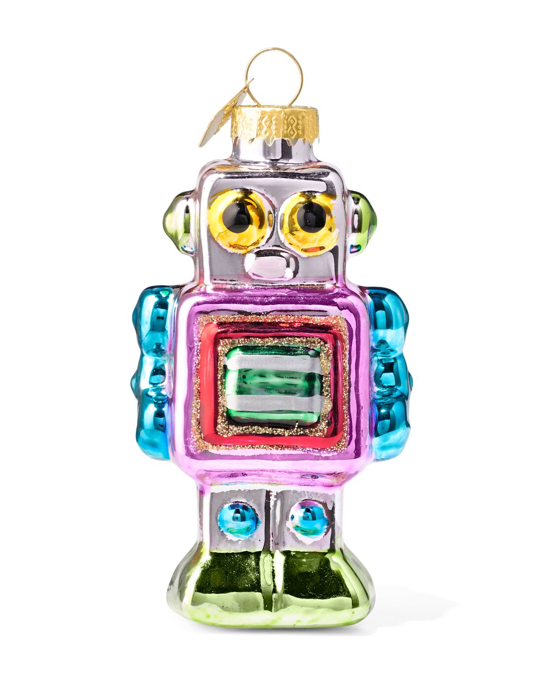 HEMA Kerstbal Robot (multi)