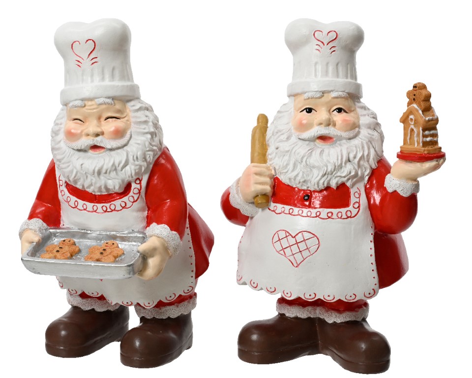 Decoris Kerstmn polyresin l14b17h28c mlt a2 kerst - 