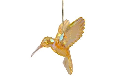 Kurt S. Adler Hummingbird Yellow 3 x 4 x 3.5 Inch - 