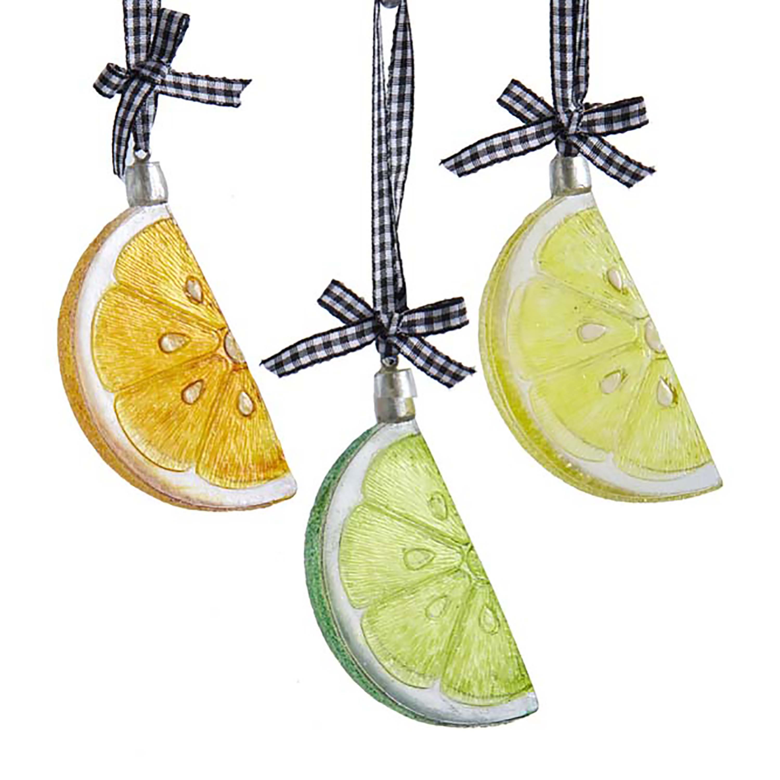 Kurt S. Adler Ornament lemon kunststof h9 cm - 