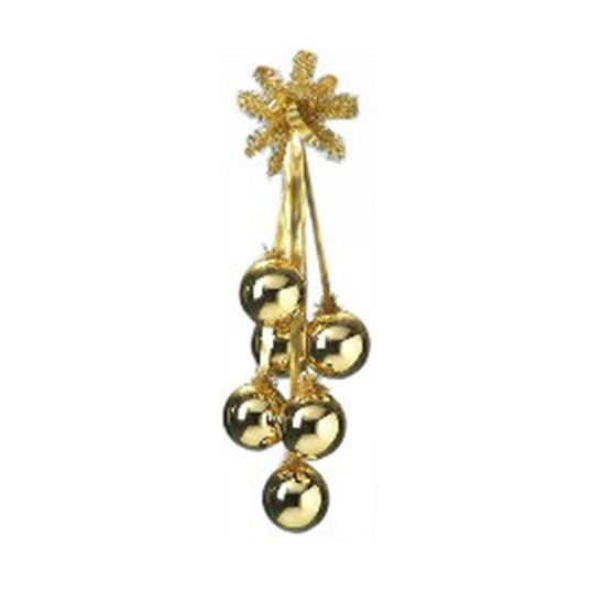 Decoris Kerstballen set. hangend 10 cm - Goud - 