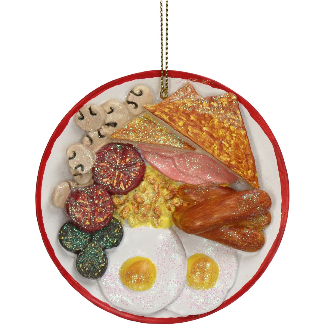 HD Collection Ornament Engels Ontbijt Polyresin Multi 8.9cm - 