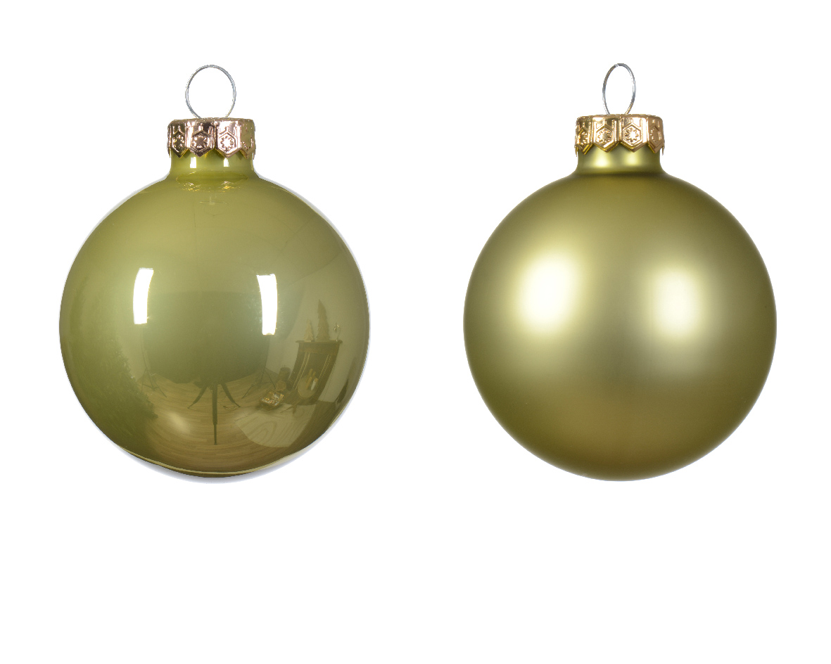 Decoris Kerstbal glas d6 cm pstch ass 10st kerst - 